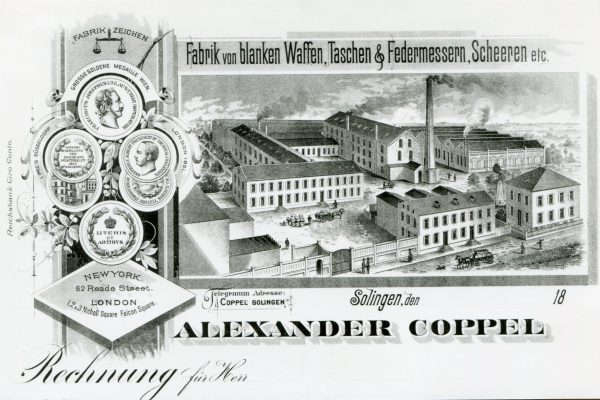 Gründung der Stahlwarenfirma Alexander Coppel in Solingen